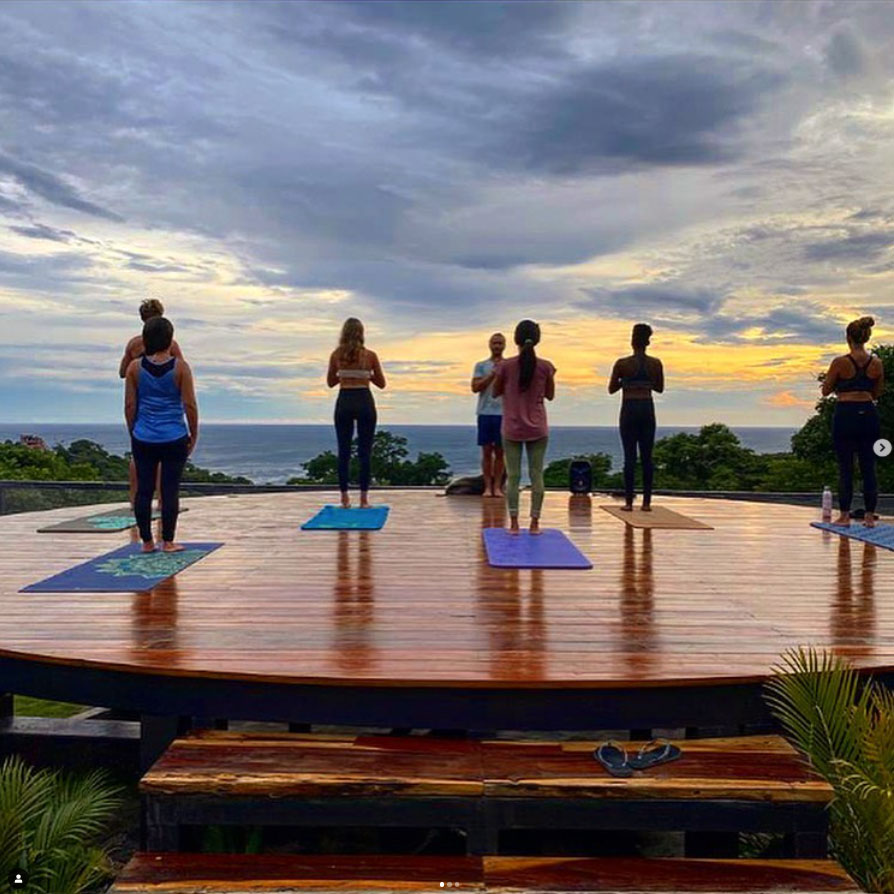 Yoga session at Todo Bien Nicaragua